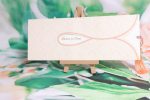 Invitatii nunta cu un snur cu franjuri 10 x 25.5 cm