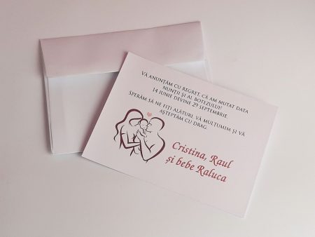 Carduri de confirmare nunta botez  9 x 12 cm