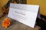Plicuri de bani argintii carton gri sidefat 9 x 20 cm