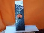 Invitatii nunta cu model şi figurina in relief 7.3 x 25 cm