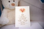 Invitatii botez imagine cu manute 13.5 x 20 cm