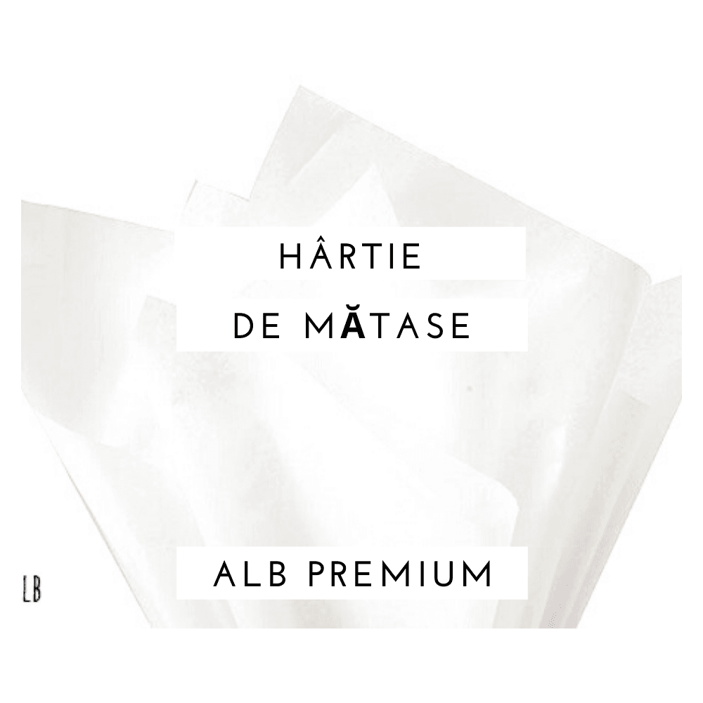 Hartie de matase alba premium set 24 bucati Hartie de matase alba premium set 24 bucati