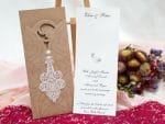 Invitatii nunta tip buzunar accesorizate cu perluta 22 x 9.5 cm 1 Invitatii nunta tip buzunar accesorizate cu perluta 22 x 9.5 cm