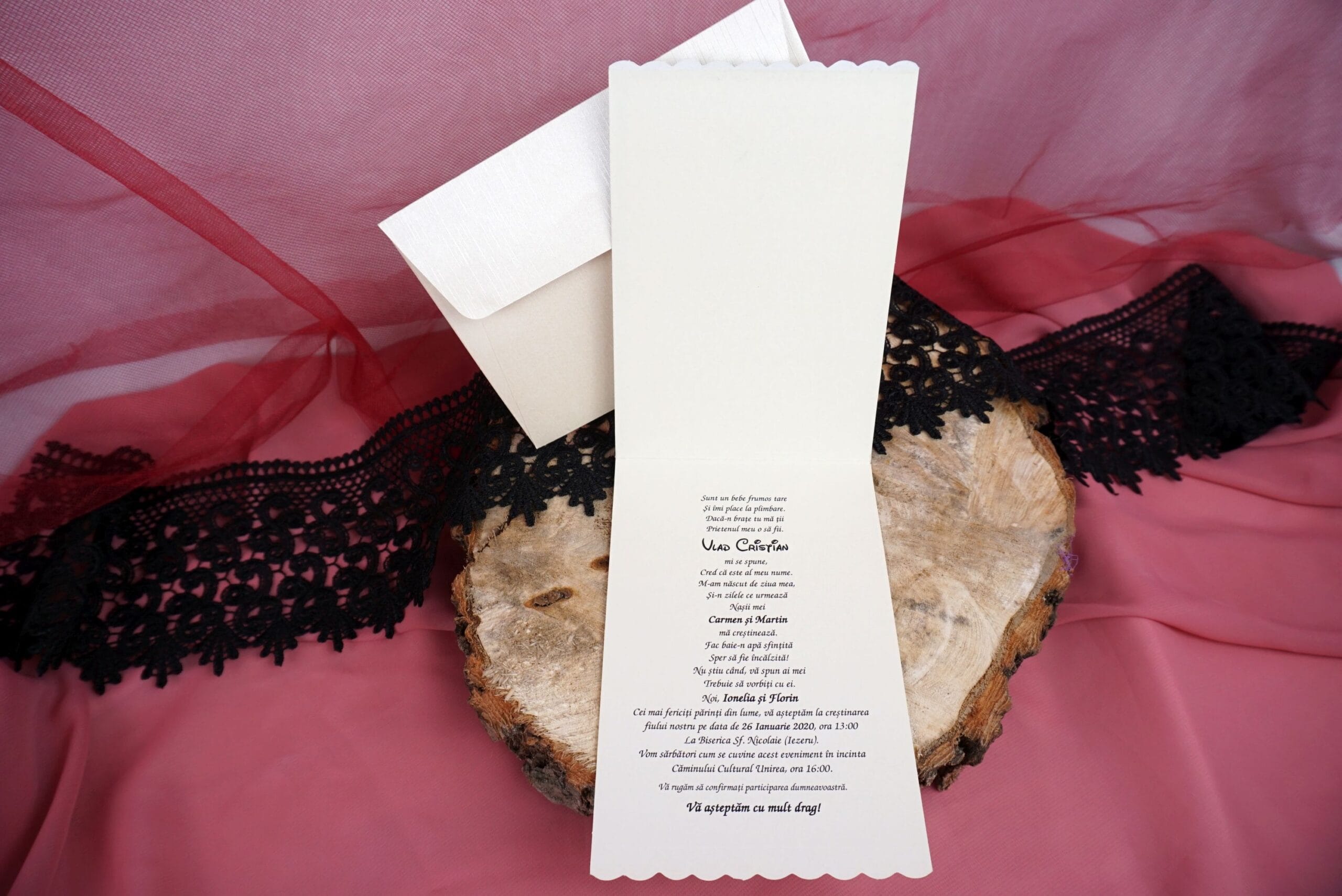 Invitatii botez model bebe margini verzi 11.5 x 17.5 cm Invitatii botez model bebe margini verzi 11.5 x 17.5 cm