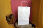 Pungi albe marturii nunta sau botez 18 x 8.5 x 30 cm