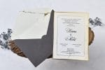 Invitatii nunta fundal tip marmura margini aurii 14.5 x 20.7 cm 1 Invitatii nunta fundal tip marmura