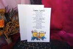 Invitatii botez cu minioni 13.5 x 20 cm
