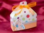 Marturii nunta sau botez in forma de cutiuta 3 x 9 x 10 cm
