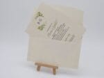 Invitatii nunta din carton cretat crem cu trandafiri
