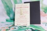 Invitatii nunta elegante plicnegru