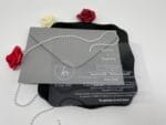 Invitatii nunta plexiglass cu plic gri I8