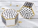 Cutie Eleganta Hexagonala pentru bomboane pentru marturie nunta