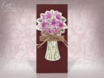 Invitatii nunta bordo model floral