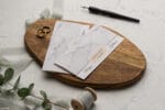 Invitatii nunta clasica printata pe carton deosebit