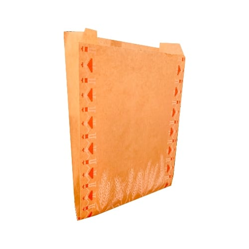 Punga hartie "Traditional" - mare 18 x 8 x 25cm - 1000 buc. Caracteristici:Hartie kraft natur 38gr/mpDesign atractivPotrivita pentru produse de patiserie