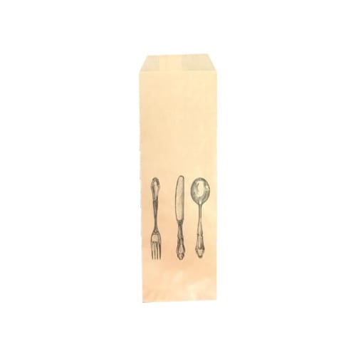 Punga tacam natur "TRIS KRAFT" - 8 x 25cm - 2000 buc. Caracteristici:Hartie kraft natur 38gr/mpDesign atractivPrezentaremoderna a tacamurilorPotrivita pentru livrari la domiciliu si servireIdeal pentru fast-food