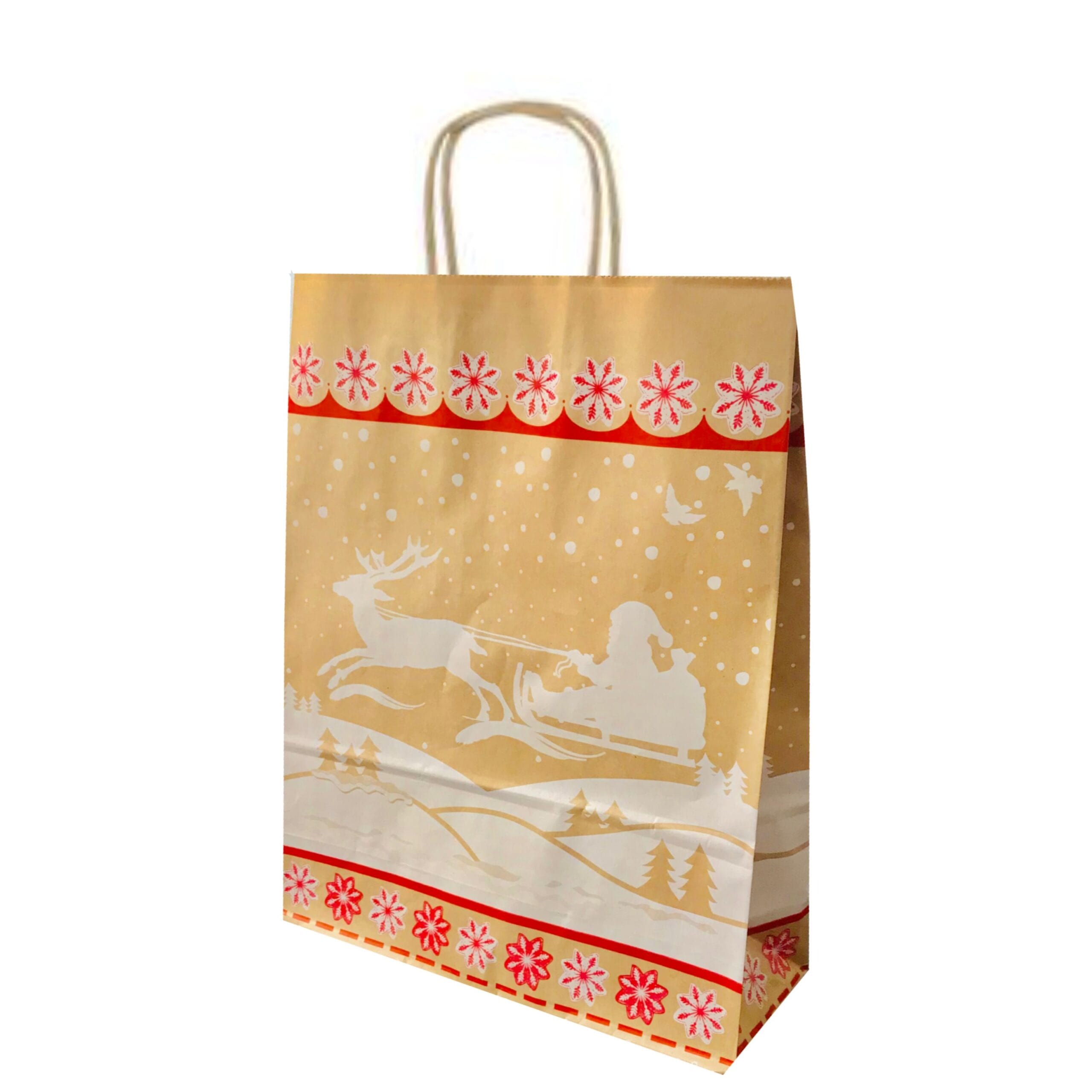 Punga cadou Saniuta - M 25 x 14 x 30cm -100 buc Caracteristici:Adaugati o noua nota de sarbatori cadourilor dvs.Nu este nevoie sa va complicati cu hartie de ambalat si panglica datorita acestor pungi de cadouri festive. Puneti cadourile si bunatatile pe perioada iernii in aceste pungi notabile pentru a adauga un pic de magie in acest sezon.Recomandari:Nu gasesti produsul cautat mai jos ?Vezi alte produse similare AICI