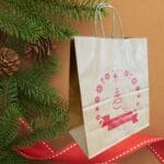 Punga natur model Merry Christmas – 25x11x30 – 100 buc