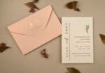 Invitatii nunta roz text Auriu 18×12 cm 1 Invitatii nunta roz 18×12 cm