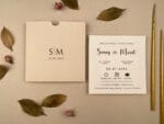 Invitatii nunta ivorie 13,5×13,5 cm 1 Invitatii nunta ivorie 13