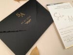 Invitatii nunta negru 12×17