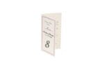 Meniu nunta elegant 10 x 19cm roz