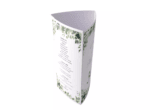 Meniu nunta elegant 9.5 × 21cm alb