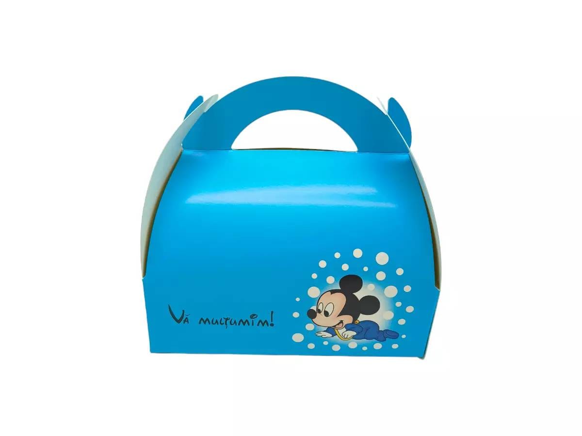 Marturii botez Set 7-Mickey: Pungi, Sticle 200ml, Cutii 200g Marturii botez Set 7-Mickey: Pungi, Sticle 200ml, Cutii 200g