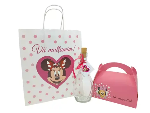 Marturii botez Set 7-Minnie: Pungi Marturii botez Set 7-Minnie: Pungi
