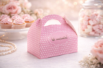 Cutii marturii nunta botez 500gr roz