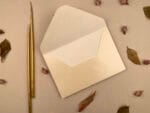 Plicuri bani elegante nunta 12.5 x 18.5cm crem