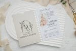 Invitatie nunta alb din carton 12