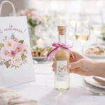SET Marturie nunta 3 FlowerBouquet Pungi Sticle 200ml