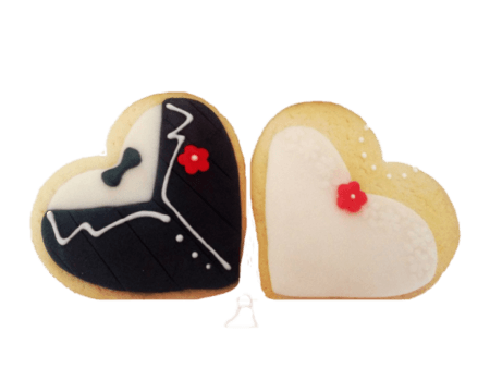 Set biscuiti mire si mireasa