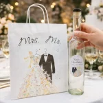 Marturii Nunta Set 7-M184: Pungi si Sticle 500ml | eMarturii.ro