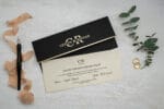 Invitatie nunta negru 8 x 19cm – e-Marturii