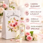 SET Marturie nunta 1 FlowerBouquet Pungi Sticle 200ml