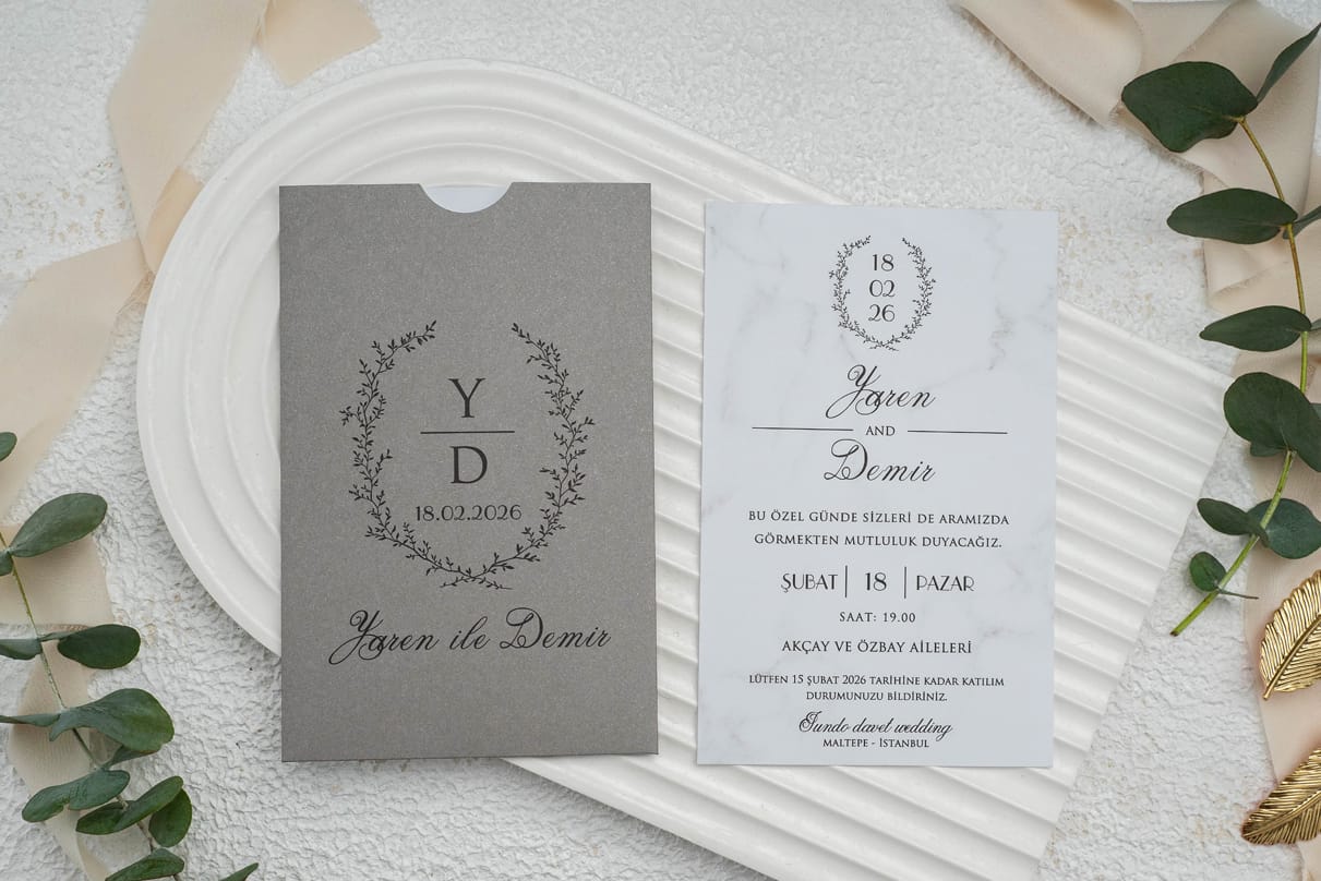 Invitatie nunta gri din carton 10 Invitatie nunta gri din carton 10