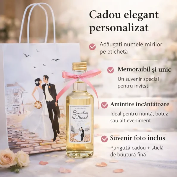 Cum trimiti invitatiile de nunta online? 6 pasi simpli SET Marturie nunta 1 Pungi Sticle 200ml 447