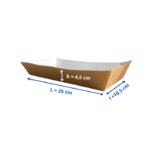 SET Tavita carton natur standard 25 X 10,5 X 4,5 cm 150buc/set 1 SET Tavita carton natur standard 25 X 10