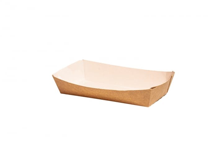 SET Tavita din carton natur LAMINAT 195 x 105 x 48 mm 125buc/set SET Tavita din carton natur LAMINAT 195 x 105 x 48 mm 125buc/set
