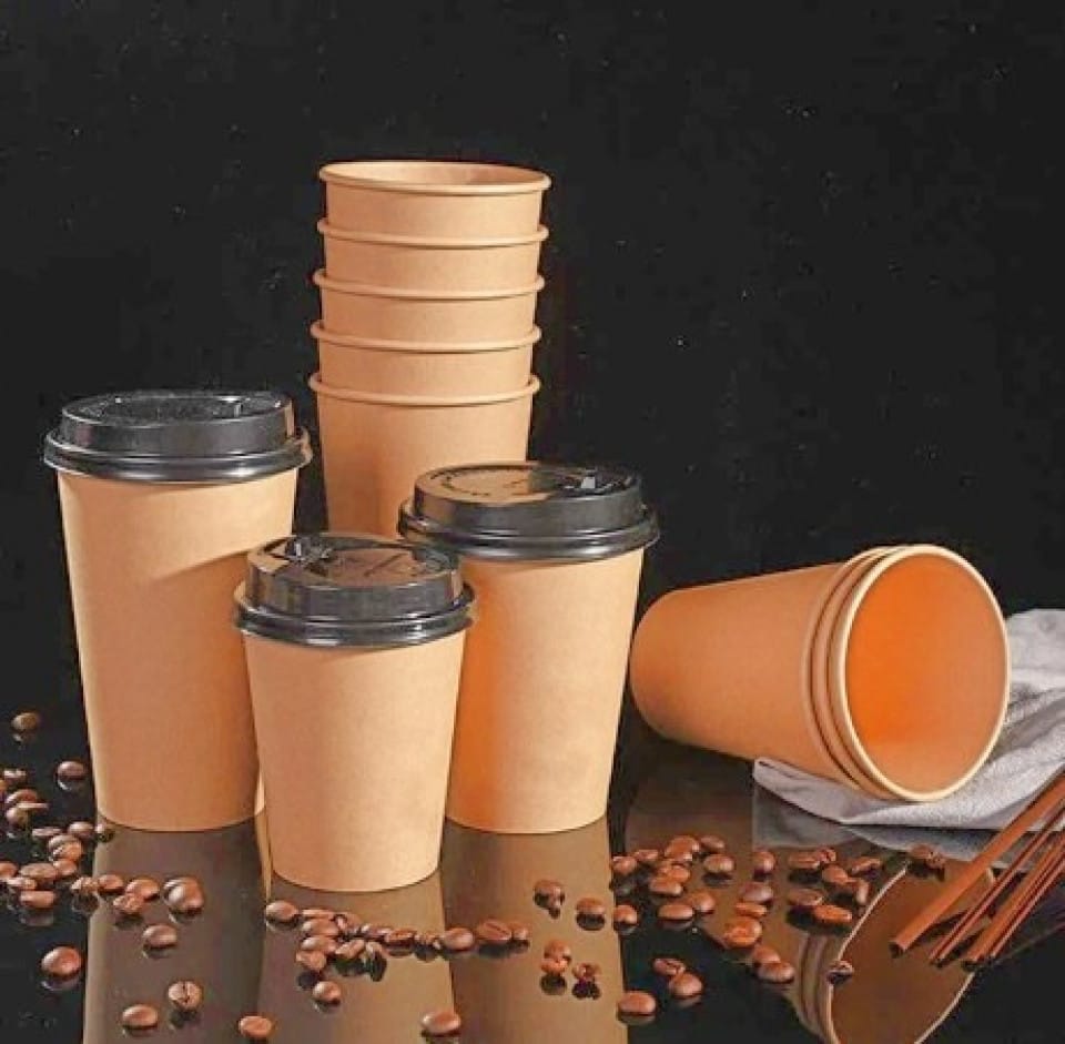 Pahar de unica folosinta carton natur 16 oz (475 ml) 100 buc Pahar de unica folosinta carton natur 16 oz (475 ml) 100 buc