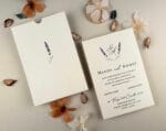 Invitatie nunta carton gros cu plic inclus