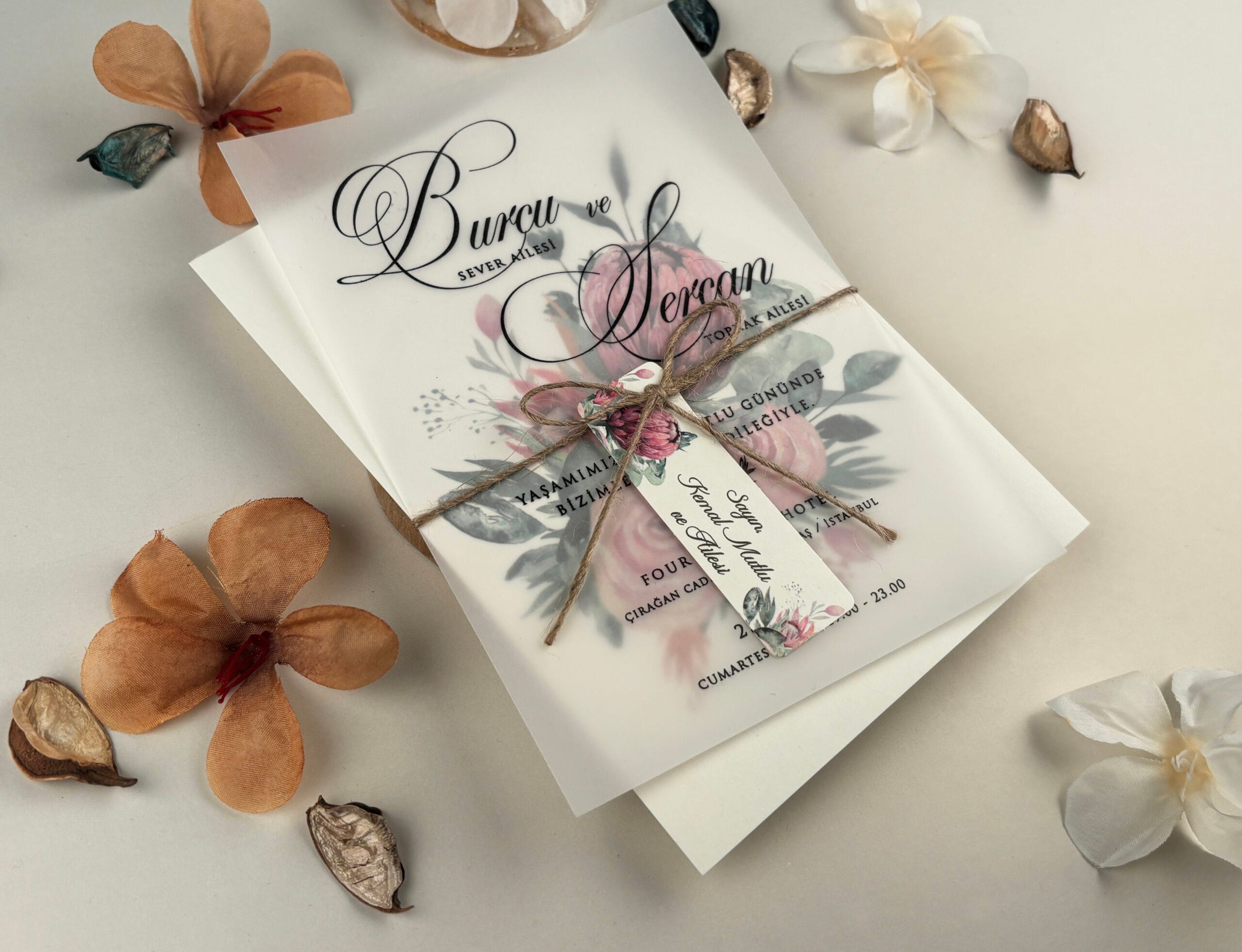 c3955893 Invitatii nunta plexiglas cu flori 85842-elite