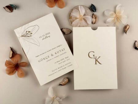 Invitatie nunta cu crini 13310-elite