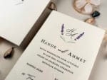 Invitatie nunta carton gros cu plic inclus