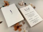 Invitatie nunta carton gros cu plic inclus