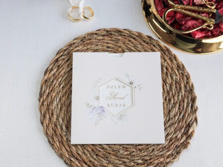 Invitatie nunta 2515 cu flori