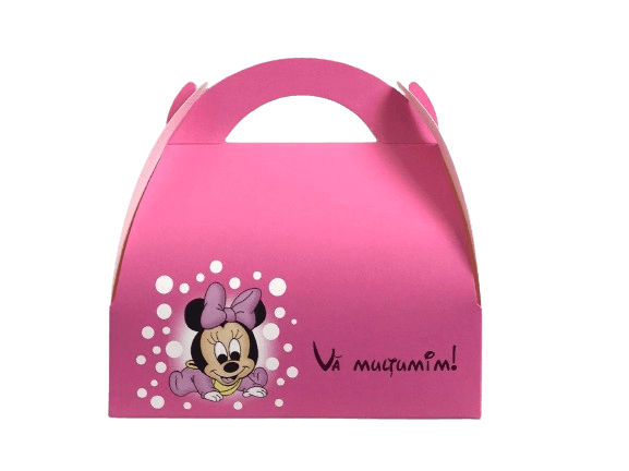 SET marturii botez punga si cutie 200g Minnie 4 SET marturii botez punga si cutie 200g Minnie 4