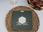 Invitatie nunta 2506 verde cu auriu 1 Invitatie nunta 2506 verde cu auriu